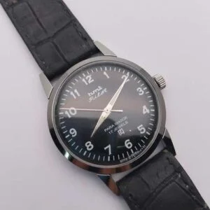 Hmt black outlet watch