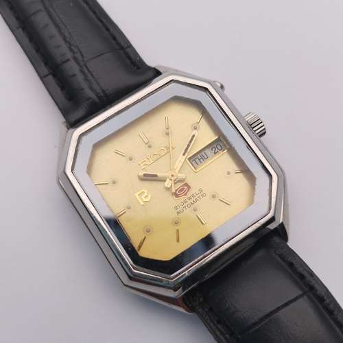 super vintage retro gents ricoh sakura 9 21 jewels automatic watch |  #513746728