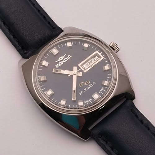 Watch Mondia Italy 1946 Military Steel / Skin M802SL/190 on Sale New | eBay